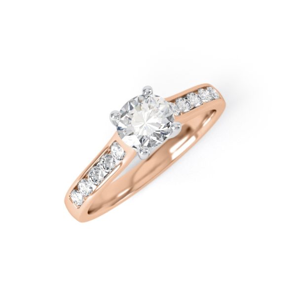 Eng - MADISON | Wide Channel shoulder Set Diamond Ring - Image 7