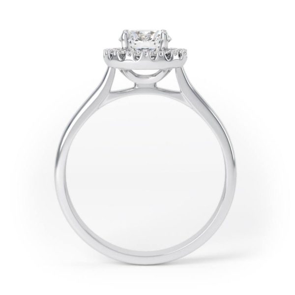 Eng - ASHLEY | Round Halo Set Diamond Engagement Ring - Image 2