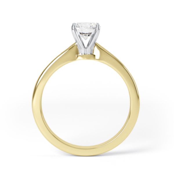 Eng - NAOMI | Tapering Shoulder Set Engagement Ring - Image 5