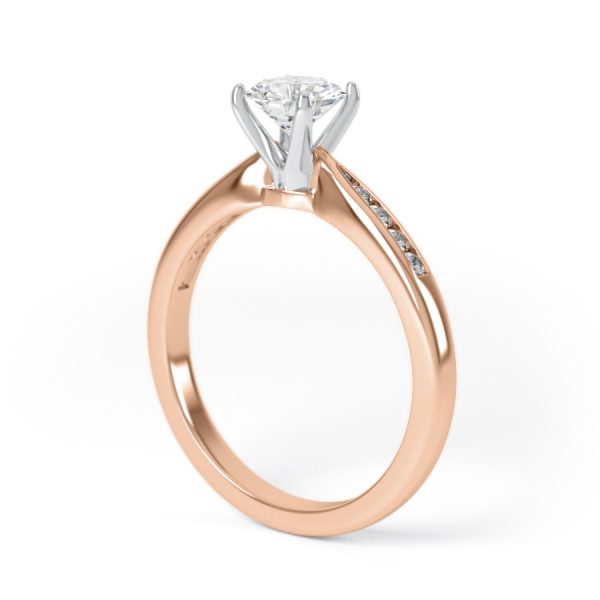 Eng - NAOMI | Tapering Shoulder Set Engagement Ring - Image 9