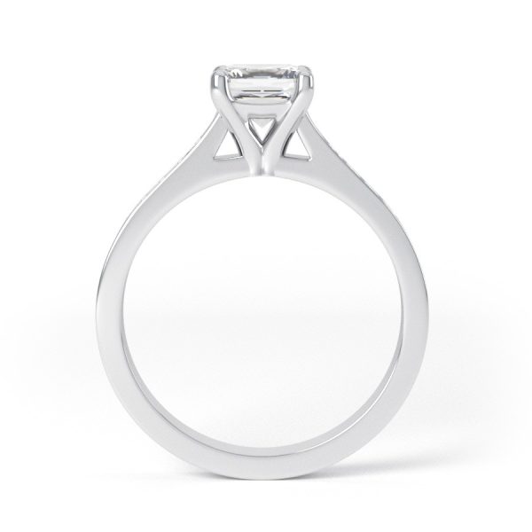 Eng - IRIS | Princess cut Channel set Wide Ring - Image 2