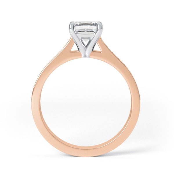 Eng - IRIS | Princess cut Channel set Wide Ring - Image 4