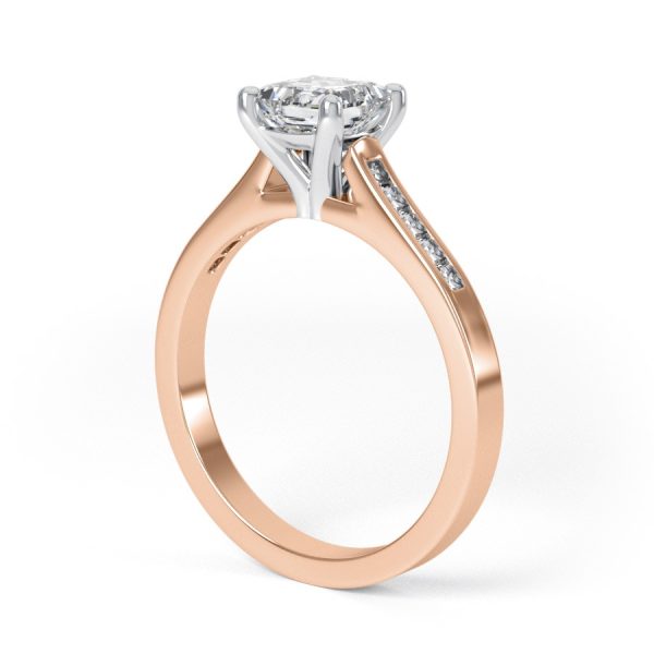 Eng - IRIS | Princess cut Channel set Wide Ring - Image 9