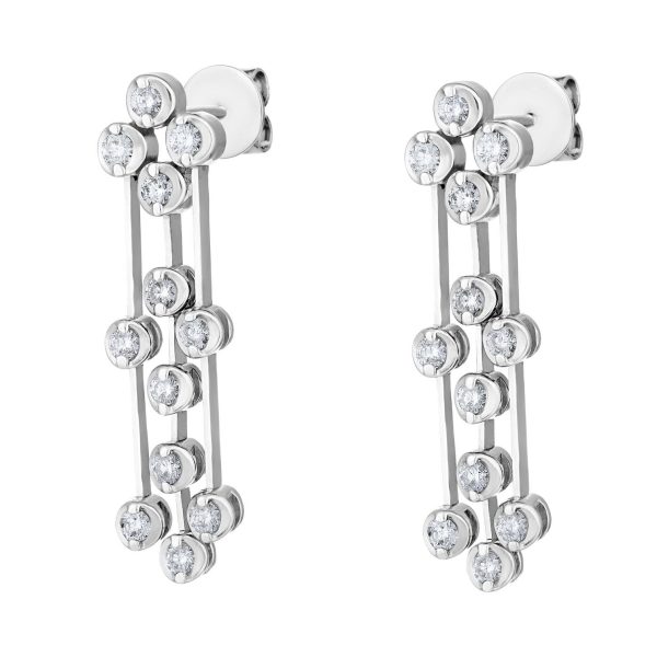 DIA - Diamond Drop Earrings | Round Cut | D_S001