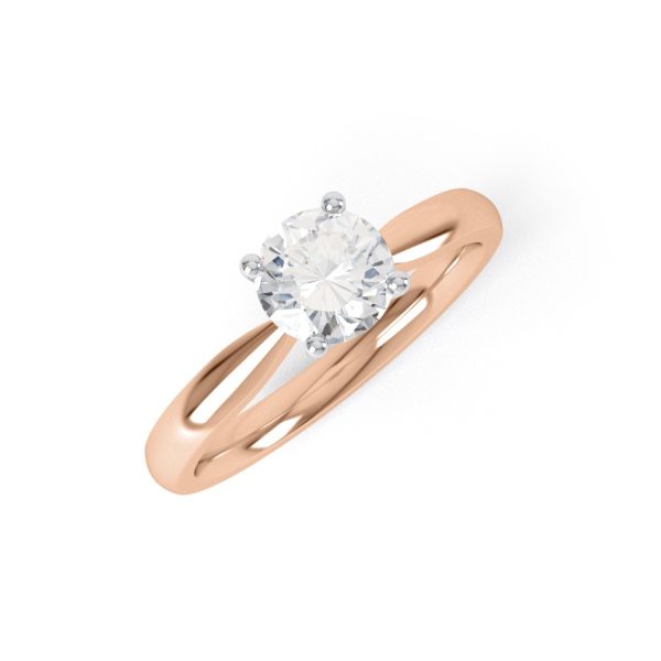 Eng - LONDON | Curved Edge Four Claw Engagement Ring - Image 7