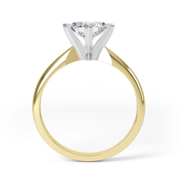 Eng - HEIDI | NSEW set Princess cut Curve Edge Engagement Ring - Image 3