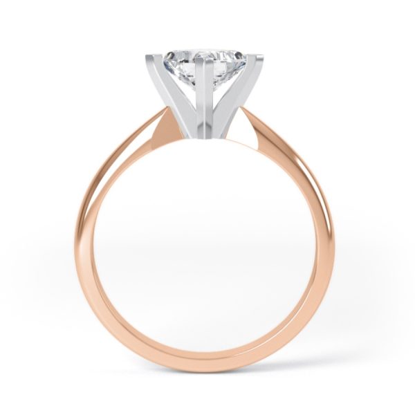 Eng - HEIDI | NSEW set Princess cut Curve Edge Engagement Ring - Image 4