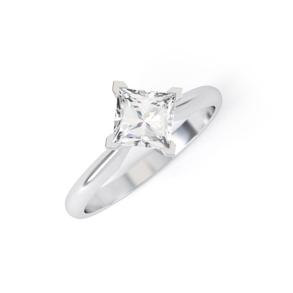 Eng - HEIDI | NSEW set Princess cut Curve Edge Engagement Ring