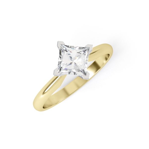 Eng - HEIDI | NSEW set Princess cut Curve Edge Engagement Ring - Image 5