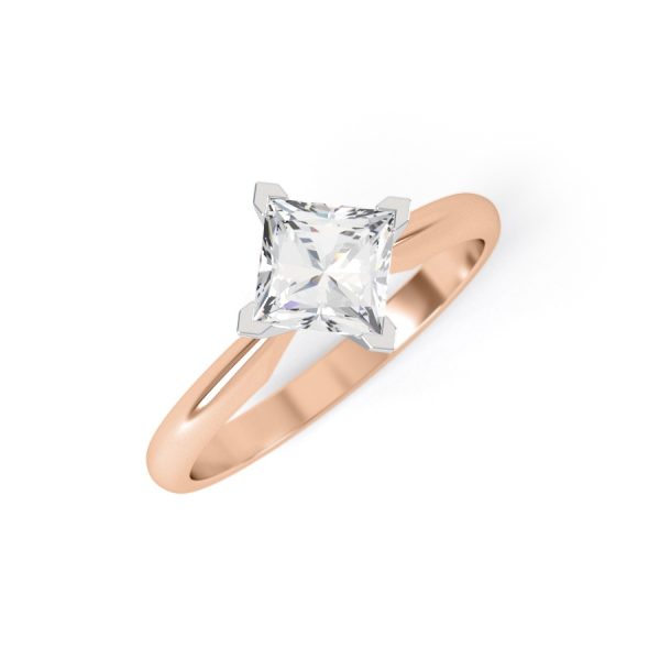 Eng - HEIDI | NSEW set Princess cut Curve Edge Engagement Ring - Image 6