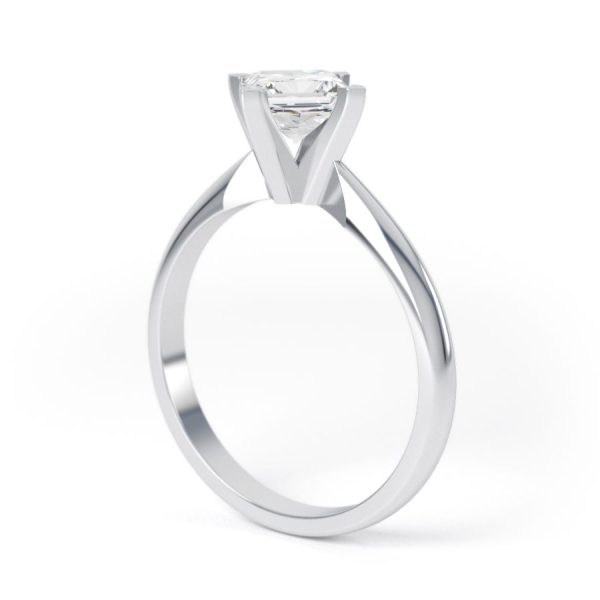 Eng - HEIDI | NSEW set Princess cut Curve Edge Engagement Ring - Image 7