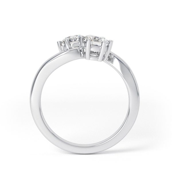 Eng - ADA | Classic Twin Set Diamond Engagement Ring - Image 2