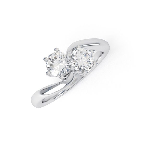 Eng - ADA | Classic Twin Set Diamond Engagement Ring