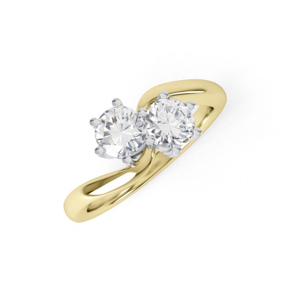 Eng - ADA | Classic Twin Set Diamond Engagement Ring - Image 4