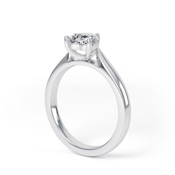 Eng - PIPER | Heart shape Solitaire Diamond Engagement Ring - Image 3