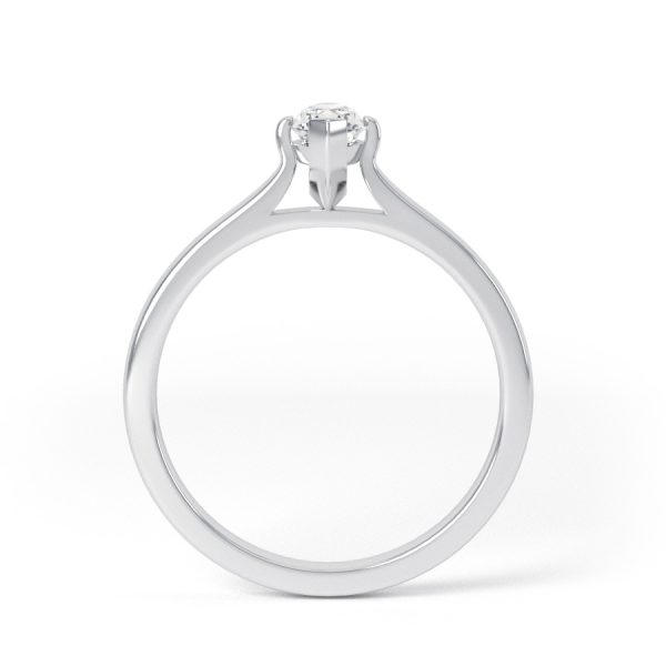 Eng - PAIGE | Petite Solitaire Marquise shape Diamond Engagement Ring - Image 2