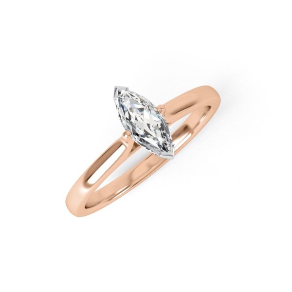 Eng - PAIGE | Petite Solitaire Marquise shape Diamond Engagement Ring - Image 7