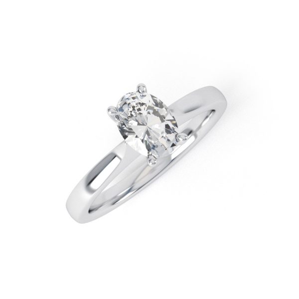 Eng - JOY | High Set Oval Diamond Engagement Ring