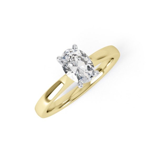 Eng - JOY | High Set Oval Diamond Engagement Ring - Image 4