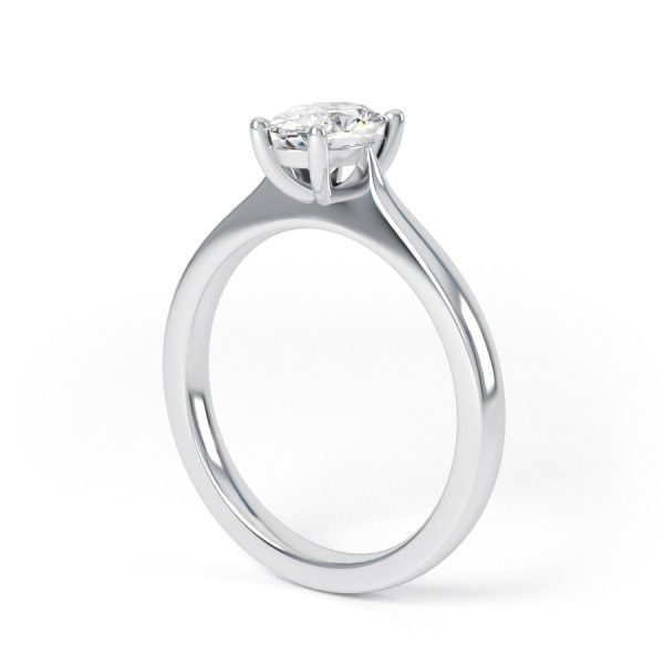 Eng - JOY | High Set Oval Diamond Engagement Ring - Image 3