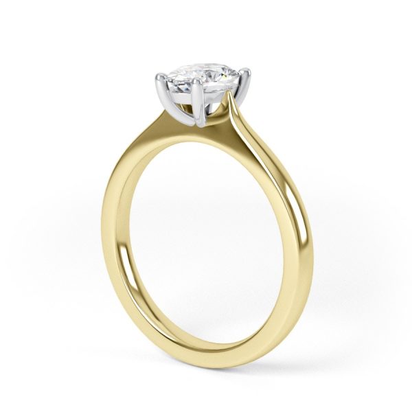 Eng - JOY | High Set Oval Diamond Engagement Ring - Image 6