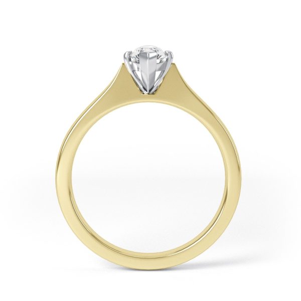 Eng - TATUM | Wide Band Marquise Shape Diamond Engagement Ring - Image 5