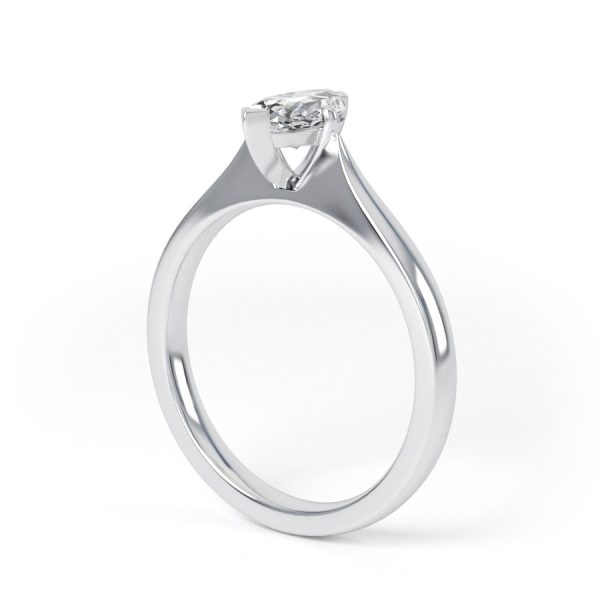 Eng - TATUM | Wide Band Marquise Shape Diamond Engagement Ring - Image 3