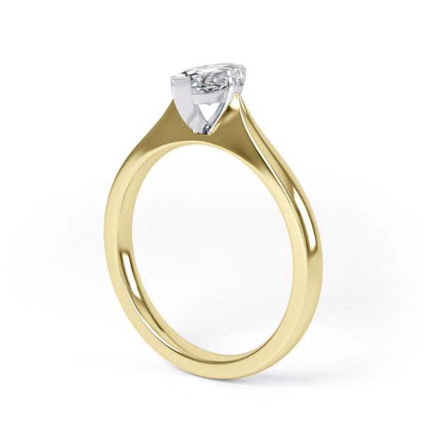 Eng - TATUM | Wide Band Marquise Shape Diamond Engagement Ring - Image 6