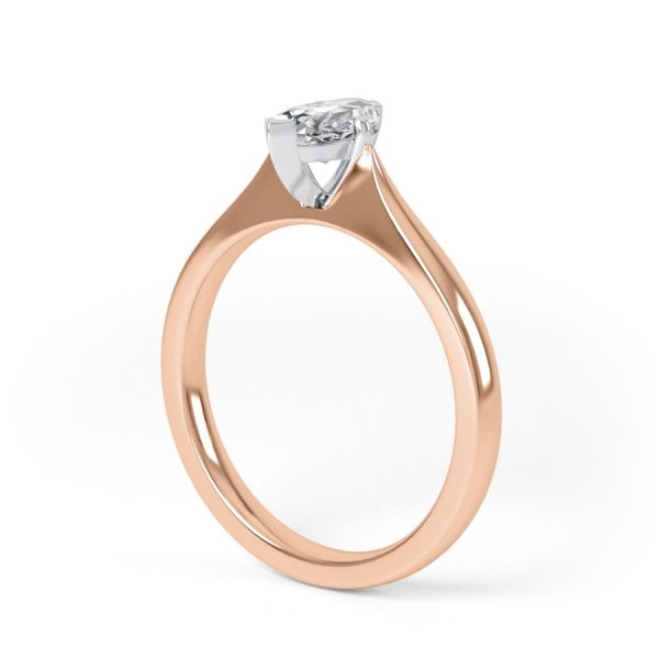 Eng - TATUM | Wide Band Marquise Shape Diamond Engagement Ring - Image 9