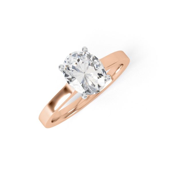 Eng - MACIE | Wide band Oval Shape Diamond Engagement Ring - Image 7