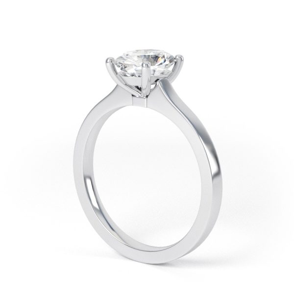 Eng - MACIE | Wide band Oval Shape Diamond Engagement Ring - Image 3