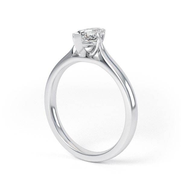 Eng - ABBIE | Marquise shape solitaire Diamond Engagement Ring - Image 3