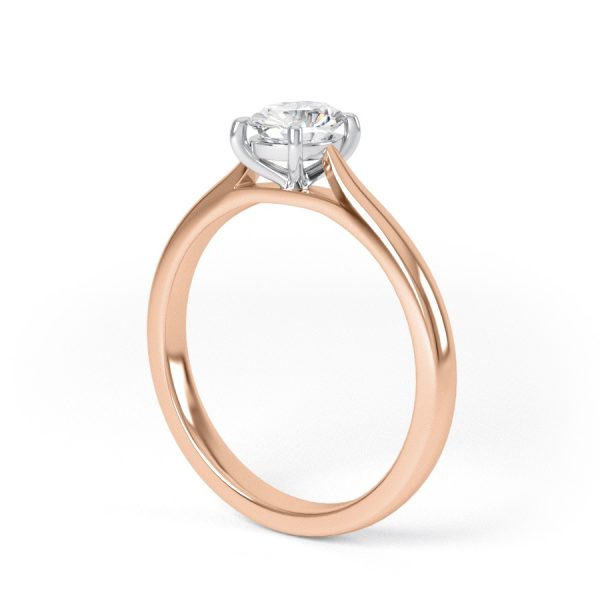 Eng - CASSIDY | Oval shape Knife Edge Diamond Engagement Ring - Image 9