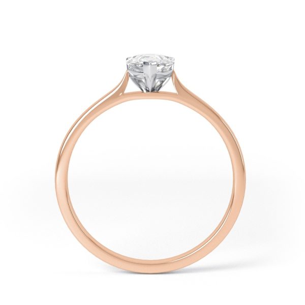 Eng - CARMEN | Pear shape solitaire Diamond Engagement Ring - Image 8