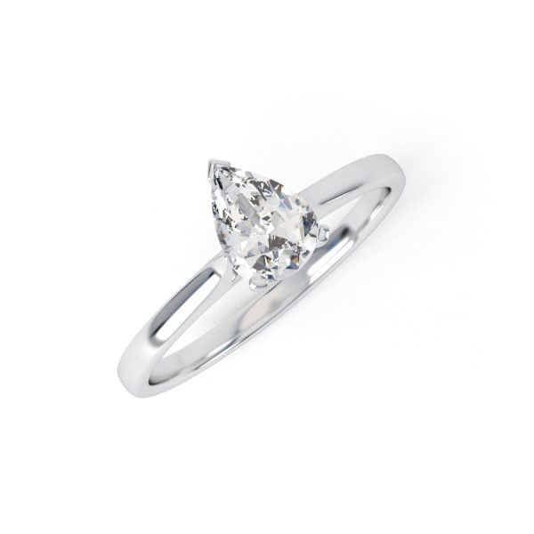 Eng - CARMEN | Pear shape solitaire Diamond Engagement Ring