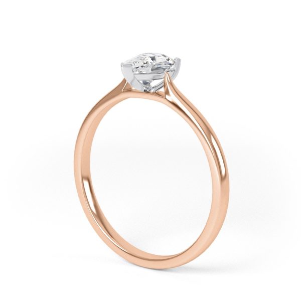 Eng - CARMEN | Pear shape solitaire Diamond Engagement Ring - Image 9