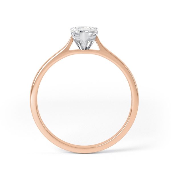 Eng - SKYE | Pear shape straight edge Solitaire Ring - Image 4