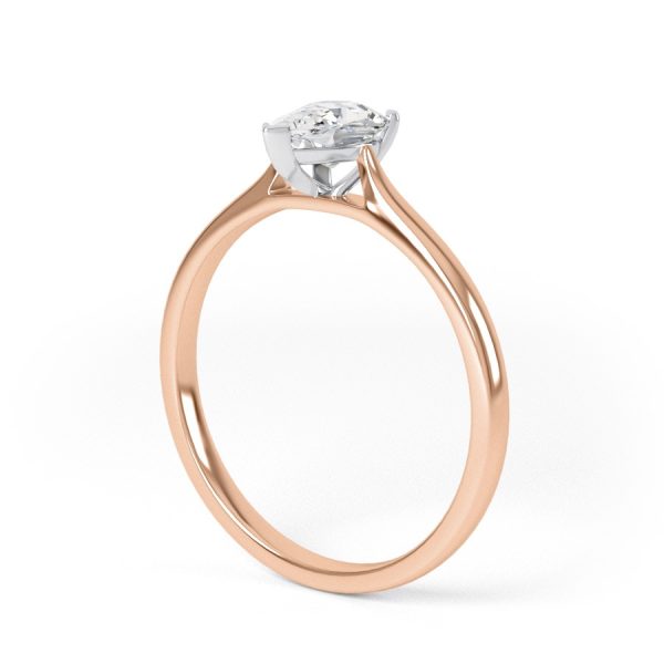 Eng - SKYE | Pear shape straight edge Solitaire Ring - Image 9