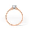 Eng - KENDRA | Pear shape knife edge solitaire diamond ring - Image 8