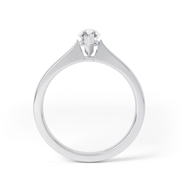 Eng - EVIE | Knife Edge Petite Marquise shape Engagement Ring - Image 2