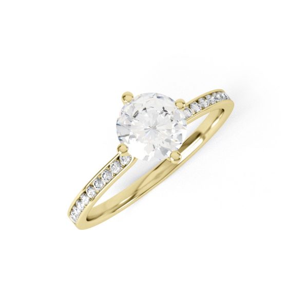 Eng - NINA | Rounded Cut Diamond Engagement Ring - Image 4