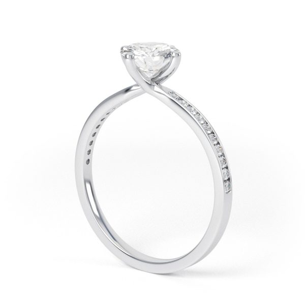 Eng - NINA | Rounded Cut Diamond Engagement Ring - Image 3