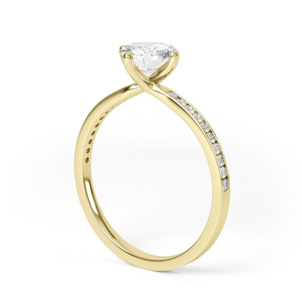 Eng - NINA | Rounded Cut Diamond Engagement Ring - Image 6