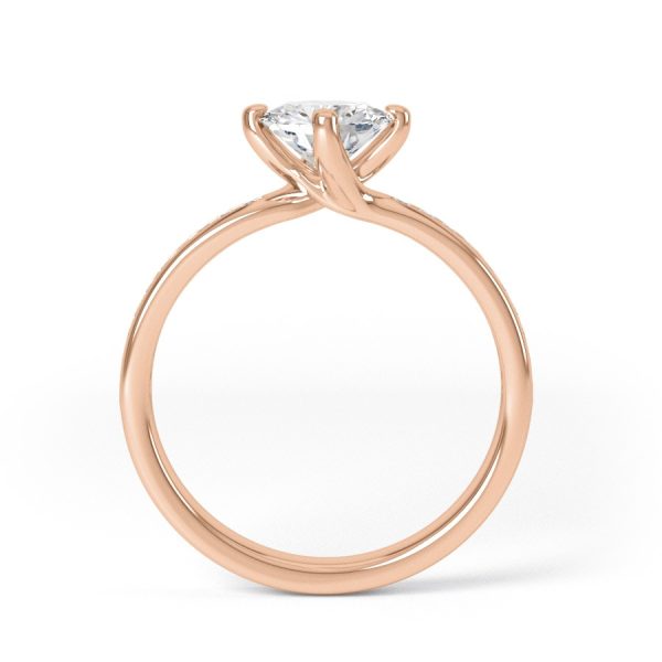 Eng - KINLEY | NEW Channel shoulder Set Engagement Ring - Image 4