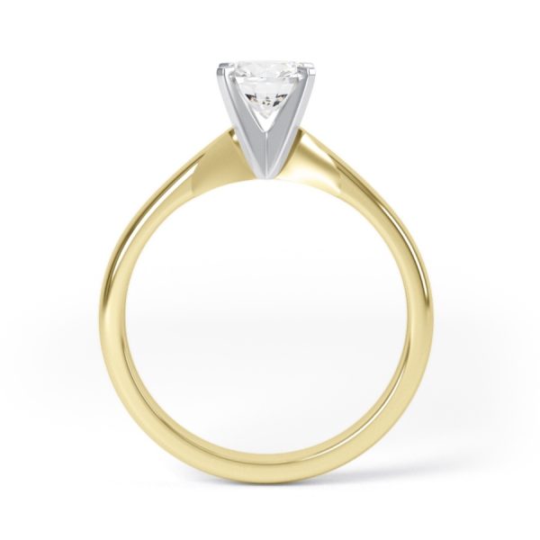 Eng - CALLIE | Knife Edge Four Claw Set Diamond Ring - Image 5