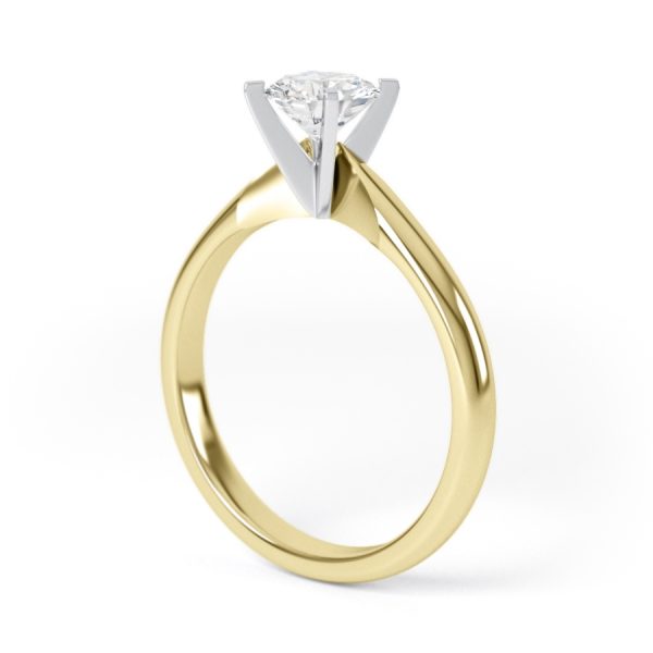 Eng - CALLIE | Knife Edge Four Claw Set Diamond Ring - Image 6