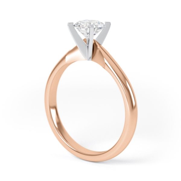 Eng - CALLIE | Knife Edge Four Claw Set Diamond Ring - Image 9