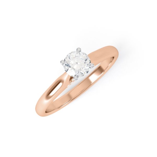 Eng - REAGAN | Wide Band Four Claw Diamond Ring - Image 7