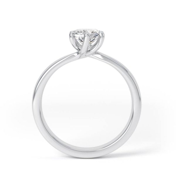 Eng - MORGAN | Six Claw Set Wide Diamond Cut Ring - Image 2