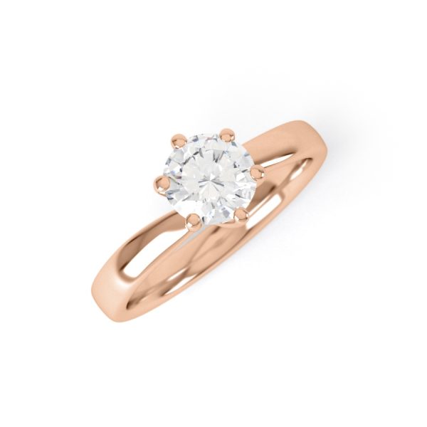 Eng - MORGAN | Six Claw Set Wide Diamond Cut Ring - Image 7